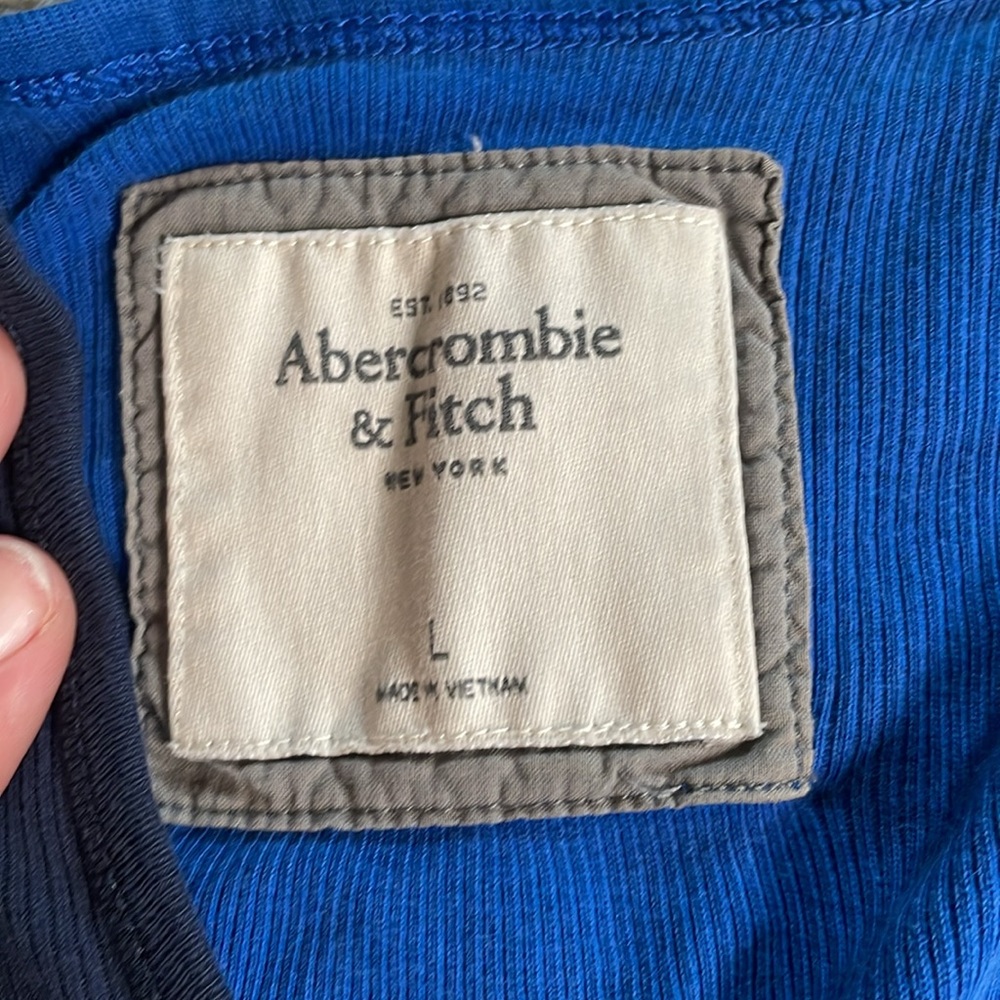 A&F- 3 LONG Style Racerback Tanks- Sz Lrg- Pink/Navy/Royal Blue-*Flawed* - Picture 16 of 16